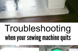 Troubleshooting when your sewing machine quits. Things to check before taking it into the shop.