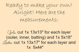free muff sewing pattern sizing chart
