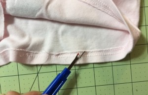 how to fix a broken seam on a knit garment