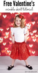 Free Skirt Tutorial for Valentine's Day | DIY Crush