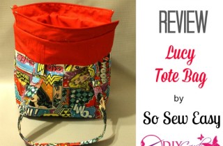 Lucy Tote Bag Sewing Pattern Review DIY Crush