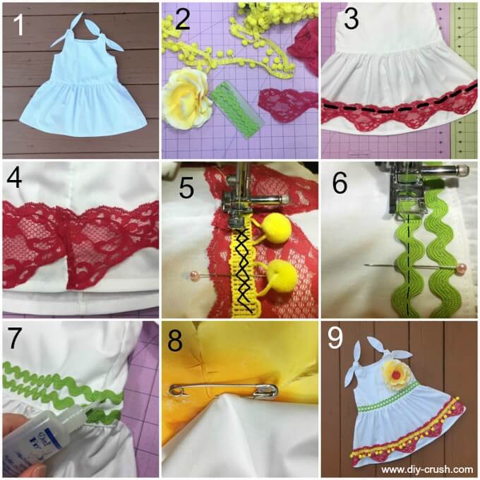 Cinco De Mayo Dress Embellishment Tutorial