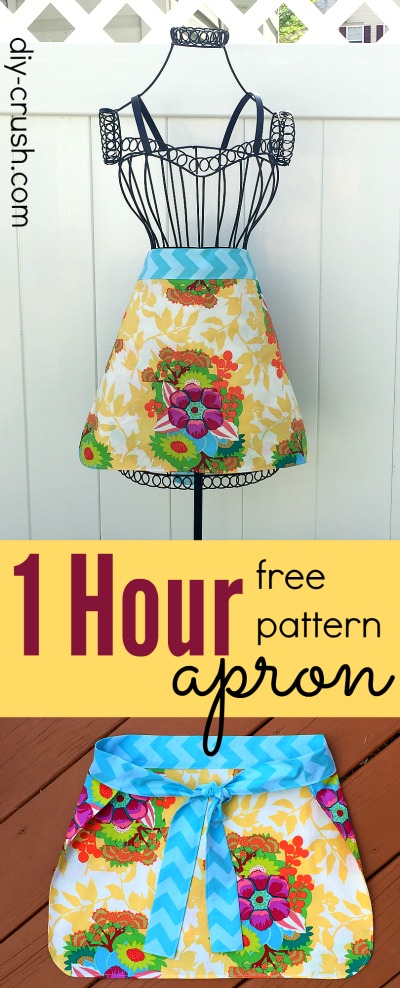 1 Hour Mother's Day Apron Sewing Pattern | DIY Crush