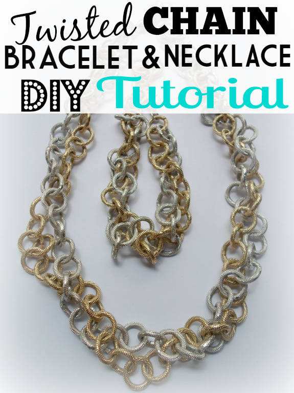 Chunky-Twisted-Chain Bracelet Necklace Tutorial | DIY Crush