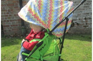 How To Make a Stroller Hood. A great, detailed tutorial submitted to DIY Crush