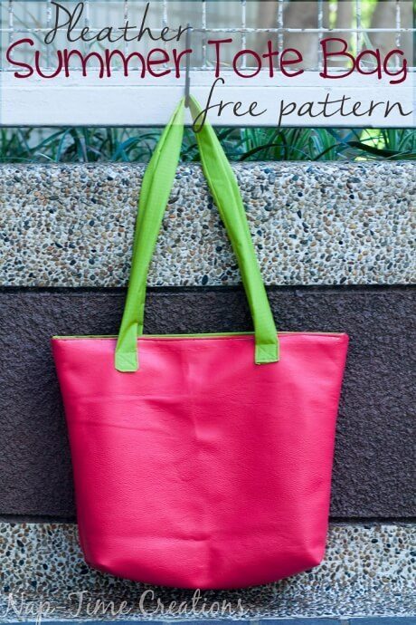 Free Pleather Tote Bag Pattern