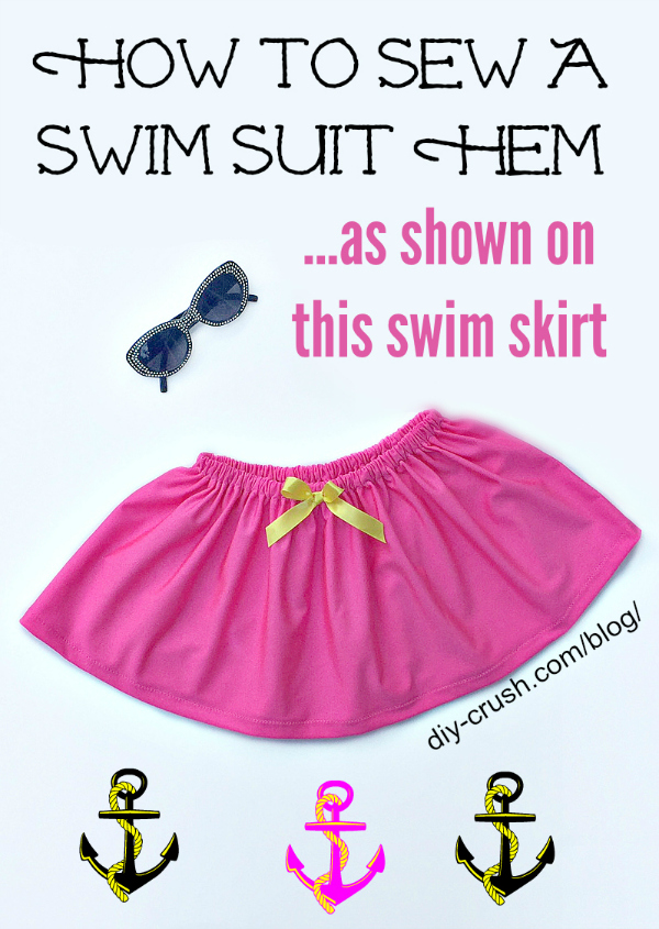 How To Sew A Swim Suit Hem DIY Crush,,