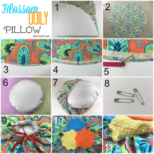 Make a round pillow case with this easy sewing pattern. Now at DIY Crush