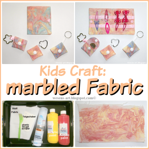 How to make marbled fabric