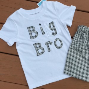 Big Bro Applique Letters Tutorial | DIY Crush