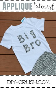 Big Bro Applique Tutorial | DIY Crush