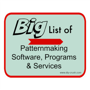 Big List of Patternmaking Software and programs