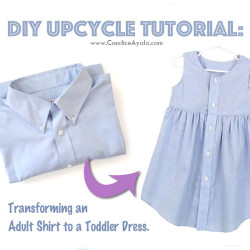 Transforming an Adult Shirt into a Toddler Dress