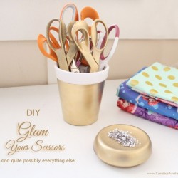 DIY: Glam Your Sewing Scissors