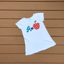 Back to school applique tutorial. A = Apple. A cute DIY without sewing (8)