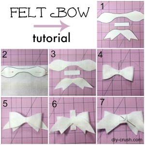 Felt Bow Tutorial | DIY Crush