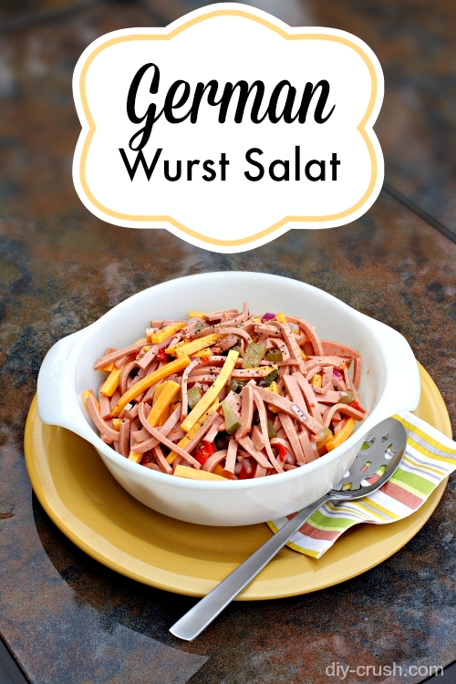 German Wurst Salat (Bologna Salad) Recipe | DIY Crush