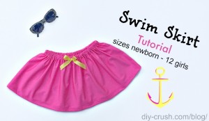 Swim Skirt Tutorial with sizing | DIY Crush