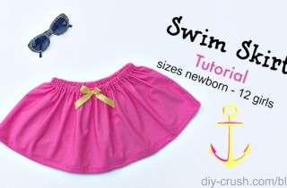 Swim Skirt Tutorial with sizing | DIY Crush