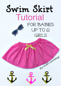 Swim Skirt Tutorial with sizing | DIY Crush