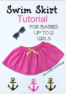 Swim Skirt Tutorial with sizing | DIY Crush