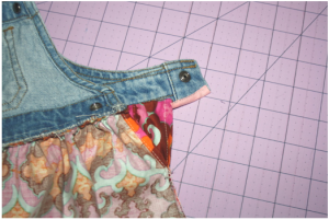 How to make a twirl dress from denim bibs | DIY Crush