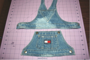 How to make a twirl dress from denim bibs DIY Crush,