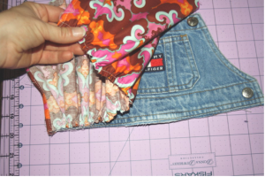 How to make a twirl dress from denim bibs | DIY Crush