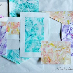 How To Make Marbled Paper Using Shaving Cream