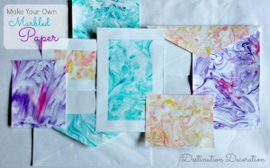 Make your own marbling paper with shaving cream | DIY Crush