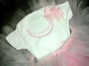 Cutest Pearls and Tutu onesie | DIY Crush