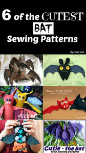 6 of the CUTEST bat sewing patterns. Check out where to get the free downloadable patterns for each |DIY Crush