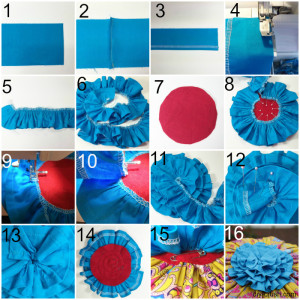 Blossom Doily Pillow Sewing Pattern With Ruffles. A picture tutorial guides you through the steps | DIY Crush