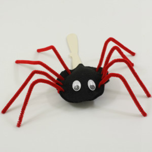 Cute Stick Puppet Spider DIY