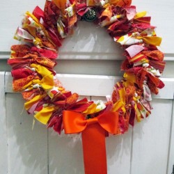 Fall Wreath DIY – Autumn Tied Wreath