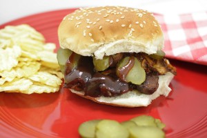 BBQ Slow Cooker Chicken Sandwiches | DIY Crush