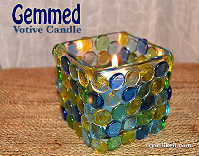 Gemmed Votive Candle