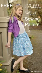 Free Bubble Skirt Sewing Pattern, free girls bubble skirt pattern, free bubble skirt pattern for girls