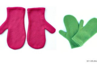 Free Fleece Mittens Sewing Pattern at DIY Crush