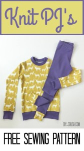 Free Knit Pajama Sewing Pattern | DIY Crush