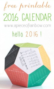 Free Printable 3D Calendar