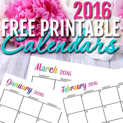 Free Calendar Printables