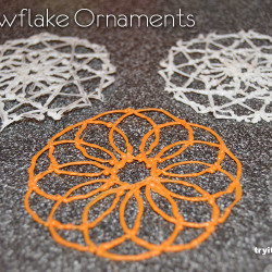 How To Make 3D Pen Snowflake Ornaments