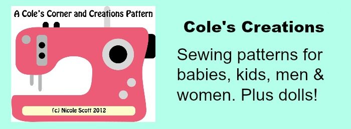 Cole's Creations sewing patterns