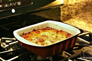 Mushroom Cheese Lasagna with Bertolli Riserva Sauce. This meatless dish is nothing shy of harty and satisfying. The quick prep time allows for more family time | DIY Crush