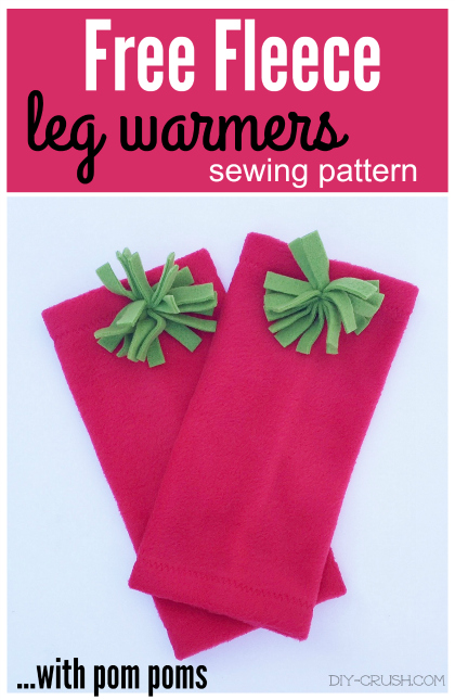 Free Fleece Leg Warmers Sewing Pattern | DIY Crush