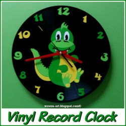 Vinyl Record Clock