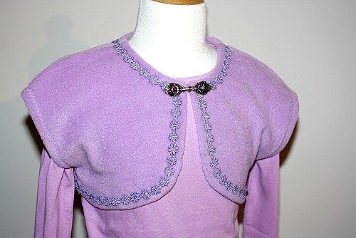 Fleece Bolero with Trim tutorial