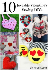10 loveable Valentine's Sewing DIY's