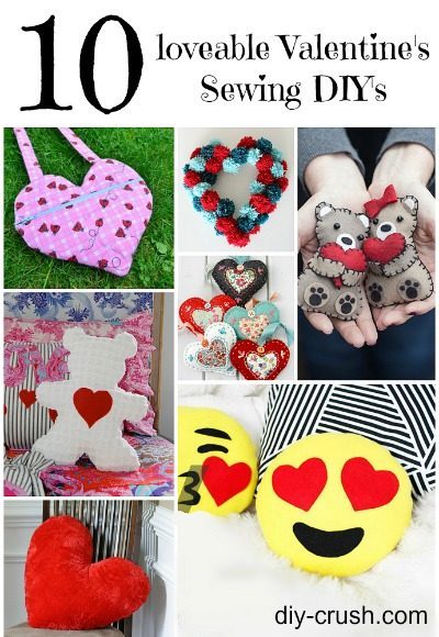 10 loveable Valentine's Sewing DIY's | DIY Crush